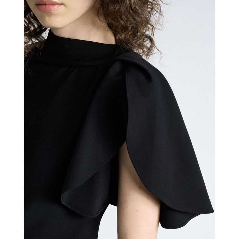 Cue Crepe Draped Neck Mini Dress image number 2